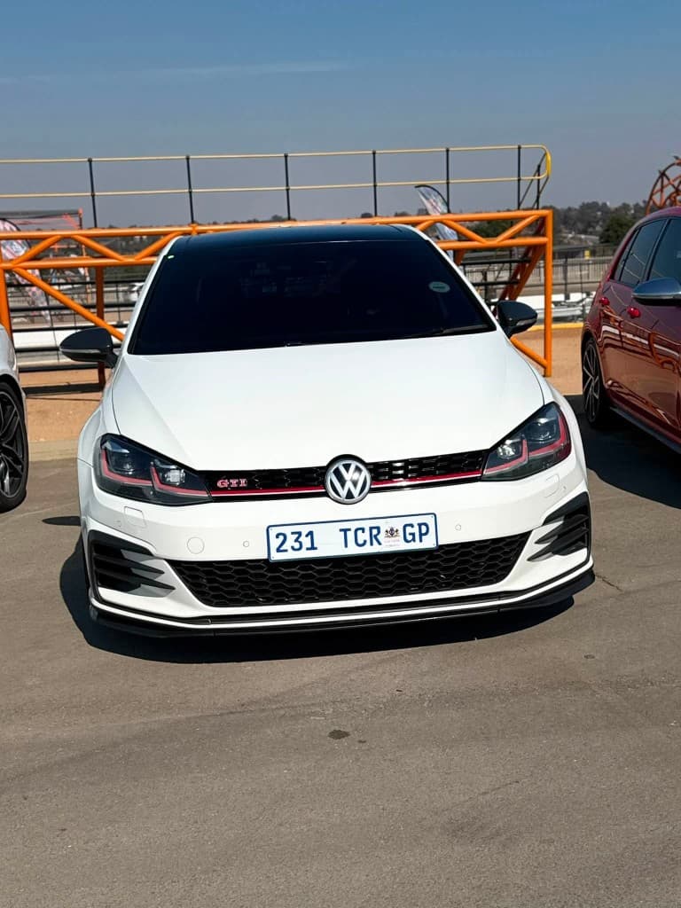 White Volkswagen Golf GTI TCR